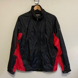 Solaris Waterproof Breathable Rain Jacket Windbreaker Red Black Size Medium amen